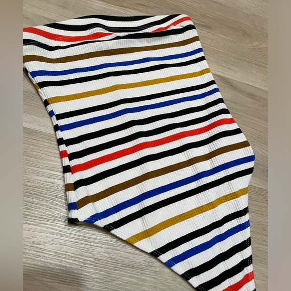 Urban Outfitters Tops - URBAN OUTFITTERS “Out From Under” Striped TubeTop Body Suit. Size Small